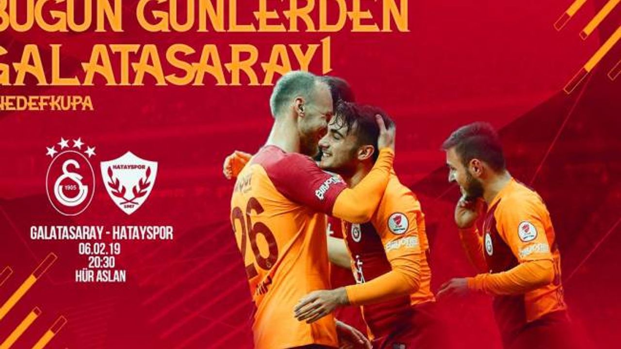 Galatasaray - Hatayspor maçı kanalı ve saati belli oldu.