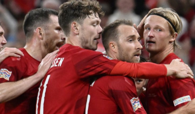 Uluslar Ligi son hafta maçında Danimarka, evinde Fransa'yı 2-0'la geçti
