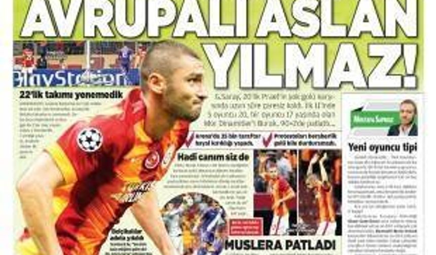 Galatasaray - Anderlecht Gazete manşetleri