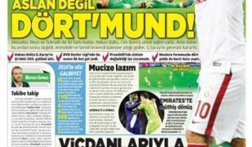 Galatasaray Manşetleri (5 Kasım 2014)