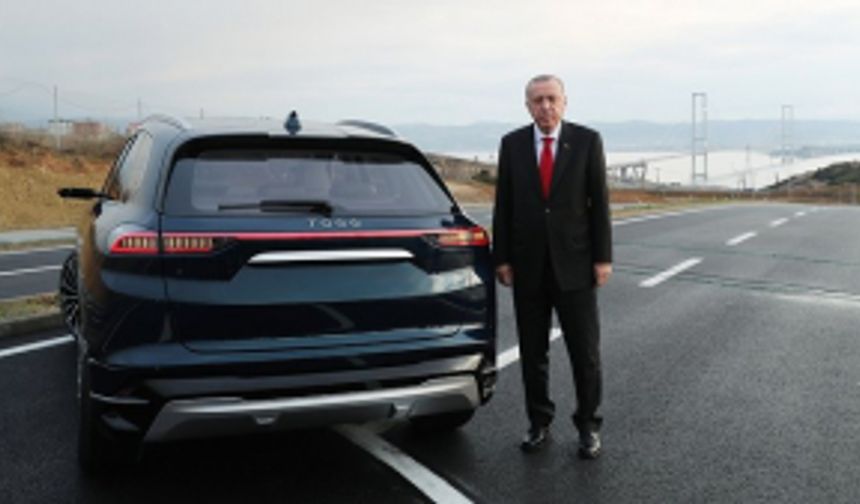 Cumhurbaşkanı Recep Tayyip Erdoğan yerli otomobili kullandı