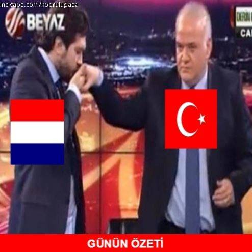 Türkiye-Hollanda caps'leri