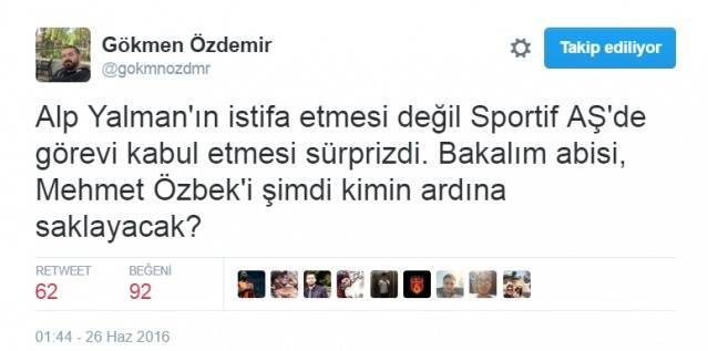 Yönetime büyük tepki var