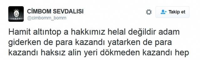 Taraftarın Hamit Altıntop tepkisi