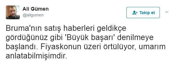 Bruma'nın satışına büyük tepki