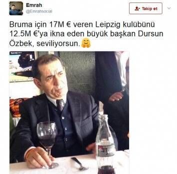 Bruma'nın satışına büyük tepki